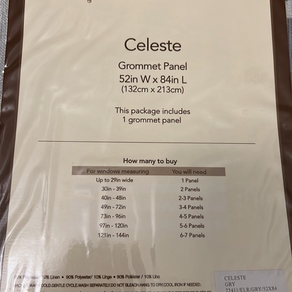 Gray pattern blackout curtains - Picture 3 of 6